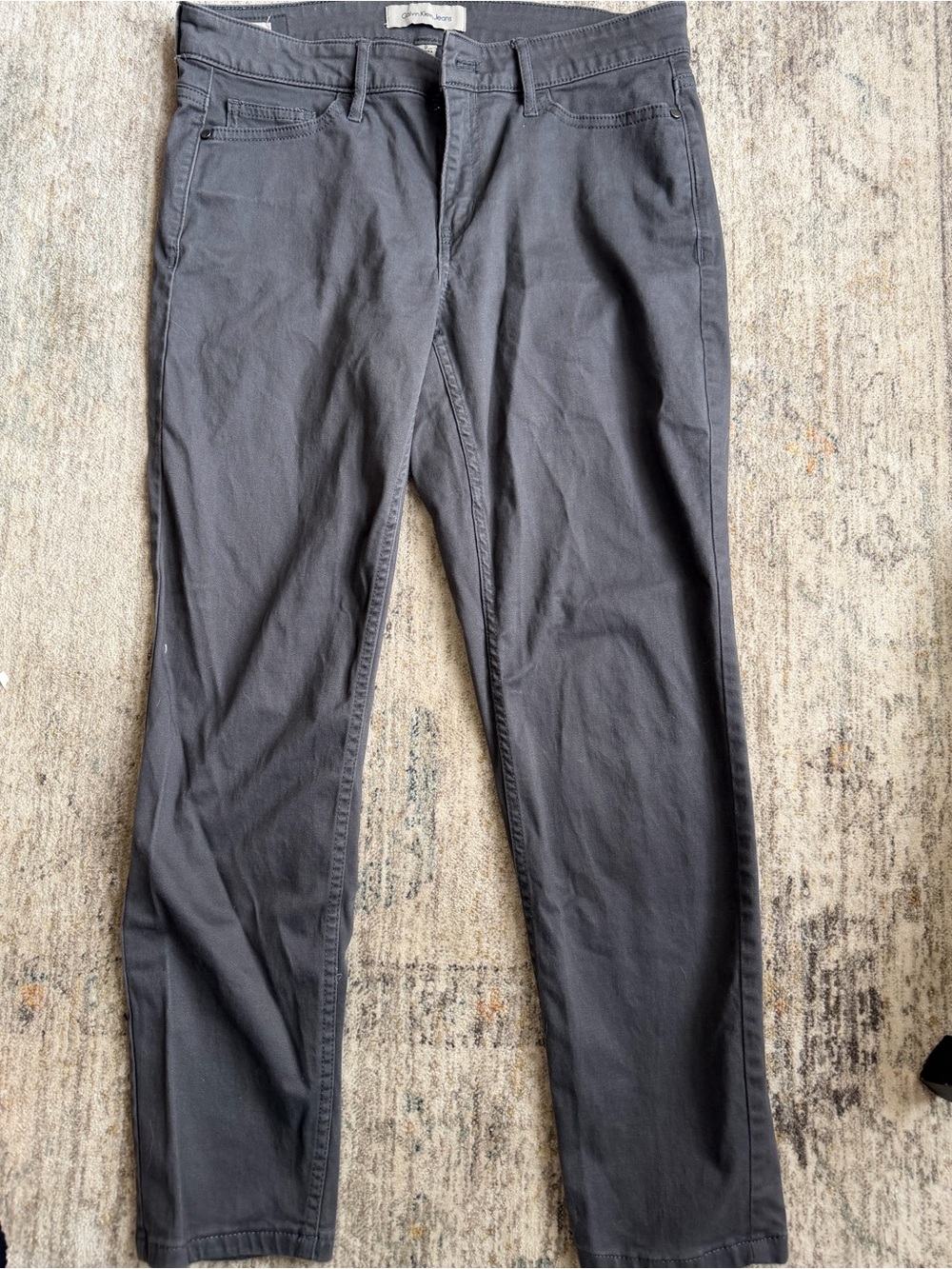 Calvin Klein Jeans Charcoal Straight Pants